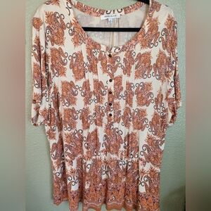 Paisley Print Blouse